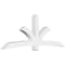 Ekena Millwork Davenport Architectural Grade PVC Gable Bracket, 108"W x 40 1/2"H x 6"D x 6"F, 9/12 Pitch GBP108X41X0606DAV00 - alternate 1